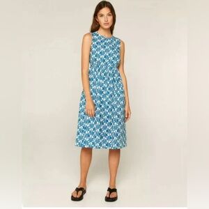 Compania Fantistica Blue Sundress L Cut Out Back Perfect Condition